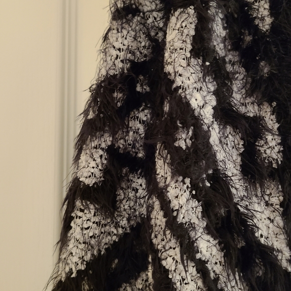 Saks fifth ave fuzzy cardigan - Picture 3 of 5